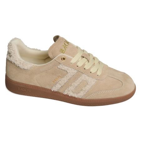 CLOUD FUR Beige, Sneakers basses Back 70