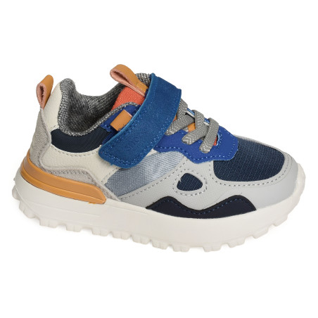 JOGGY SCRATCH BOY Marine Gris, Baskets running Shoopom
