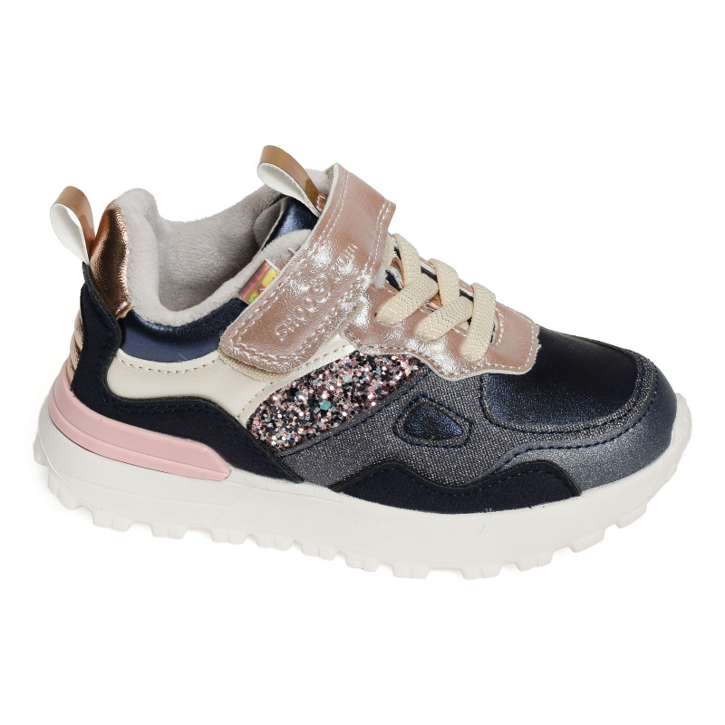 JOGGY SCRATCH GIRL Marine, Baskets running Shoopom