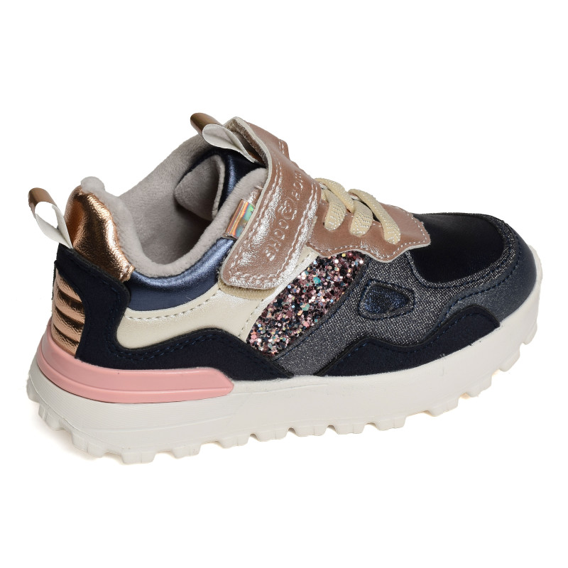 JOGGY SCRATCH GIRL Marine, Baskets running Shoopom