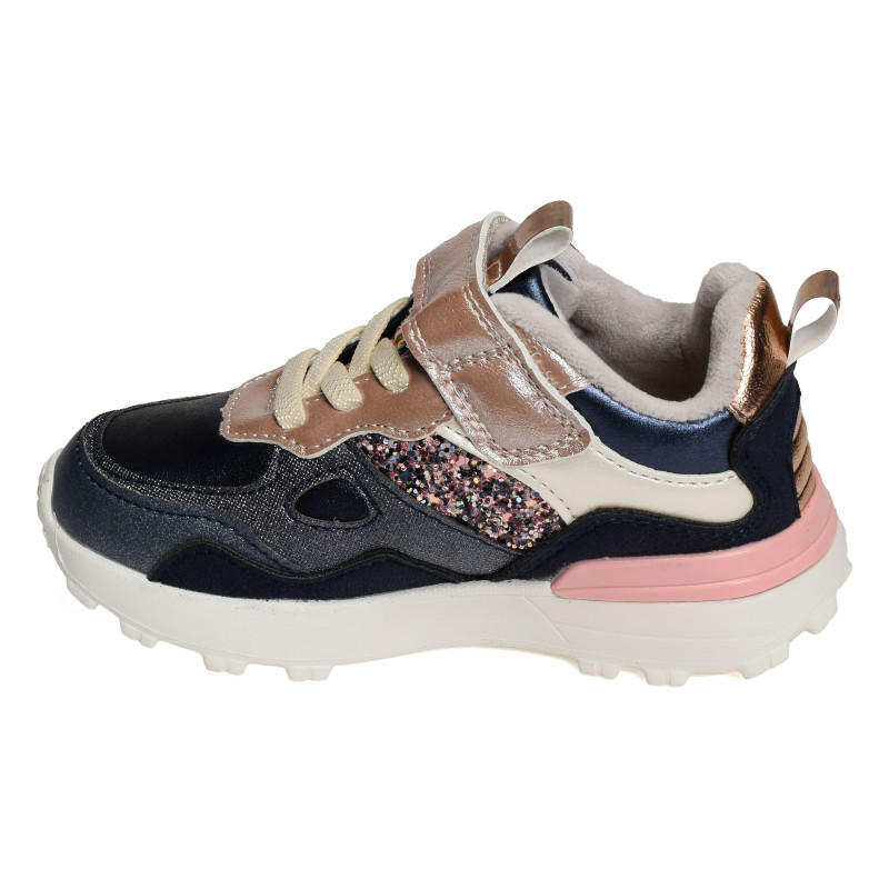 JOGGY SCRATCH GIRL Marine, Baskets running Shoopom