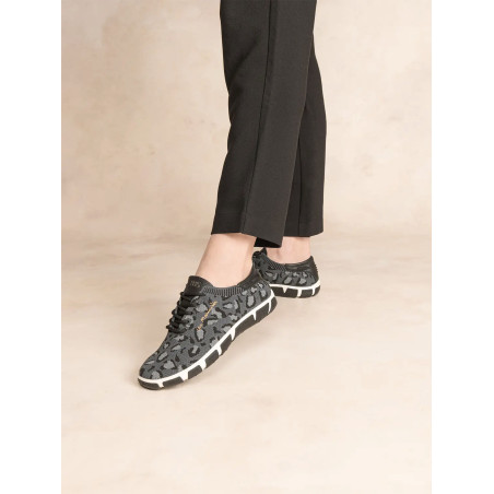 JAZARIA Noir Léopard, Chaussures basses TBS