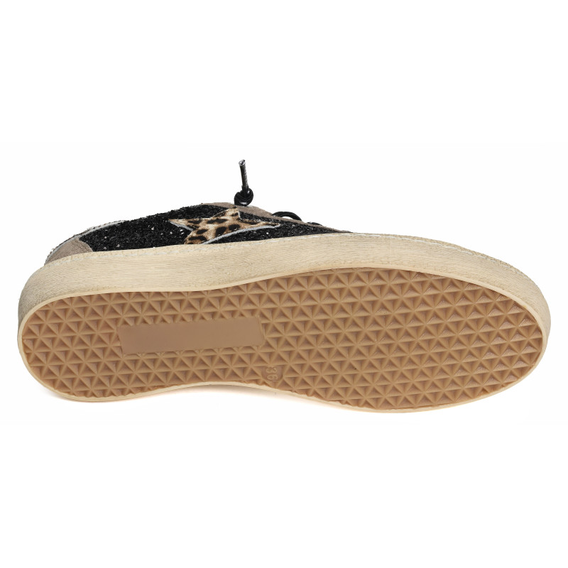 C1342 W Noir Léopard, Sneakers basses Cetti