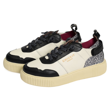 PARIA Blanc Léopard, Slip-On Crickit