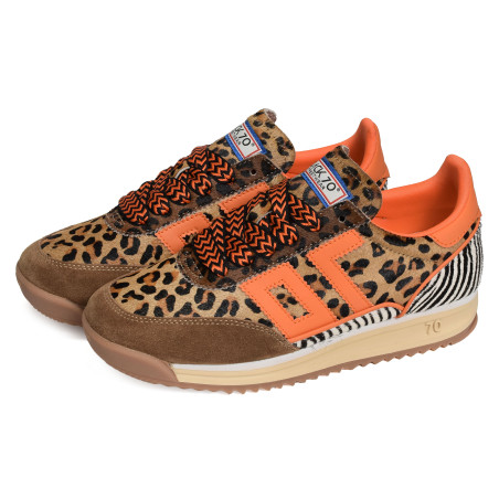 BARKLEY JOGGER ANIMAL Léopard, Baskets running Back 70