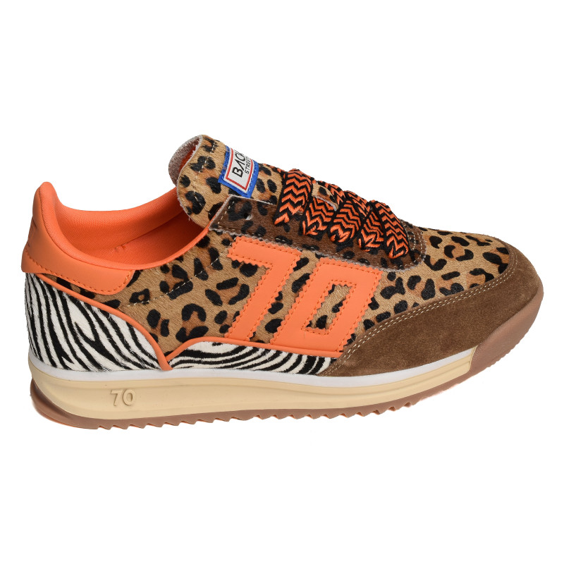 BARKLEY JOGGER ANIMAL Léopard, Baskets running Back 70