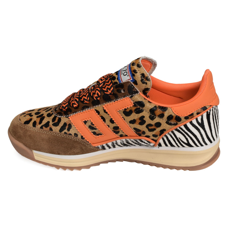 BARKLEY JOGGER ANIMAL Léopard, Baskets running Back 70