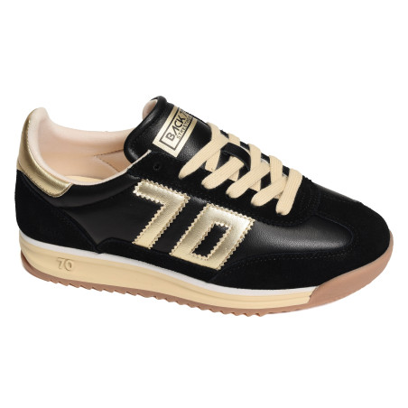 BARKLEY JOGGER NAPPA Noir, Baskets running Back 70