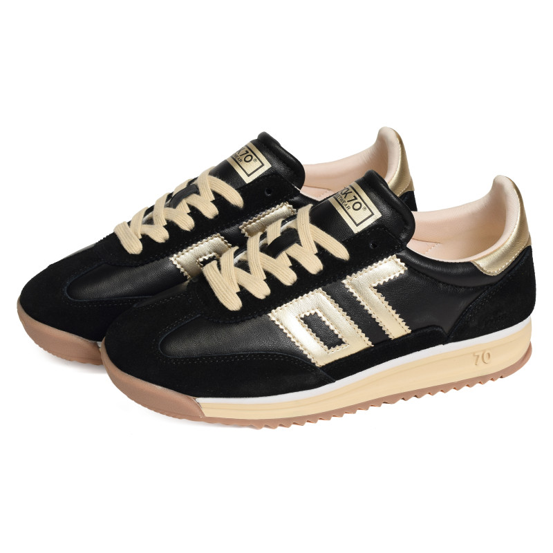 BARKLEY JOGGER NAPPA Noir, Baskets running Back 70