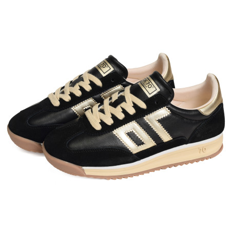 BARKLEY JOGGER NAPPA Noir, Baskets running Back 70