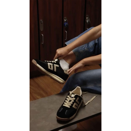BARKLEY JOGGER NAPPA Noir, Baskets running Back 70