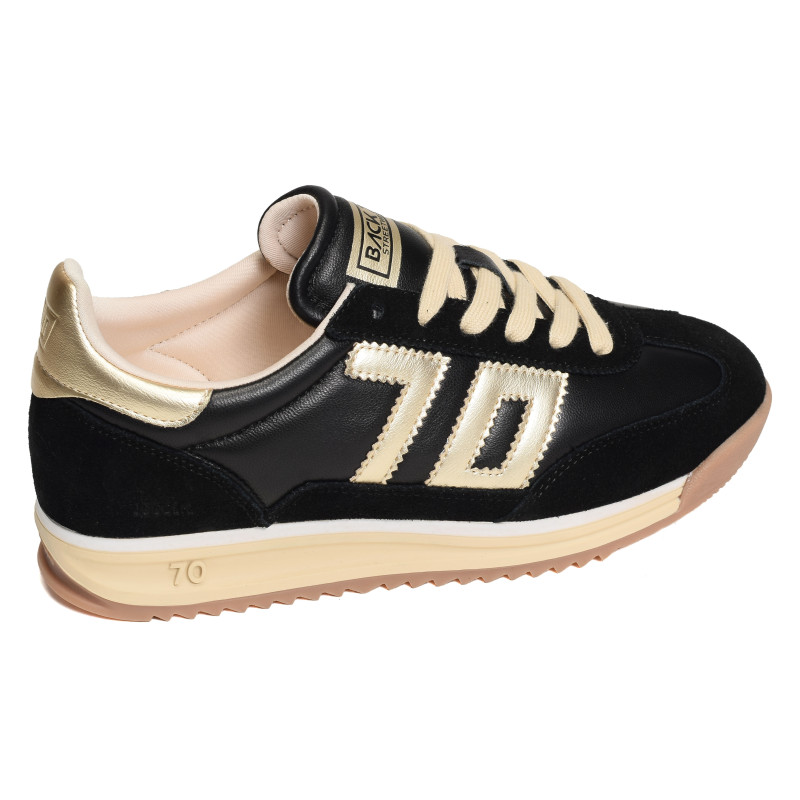BARKLEY JOGGER NAPPA Noir, Baskets running Back 70