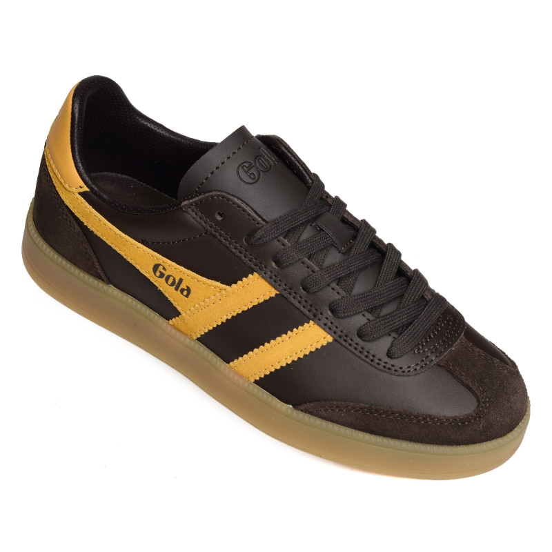 VIPER LEATHER Marron Jaune, Sneakers basses Gola