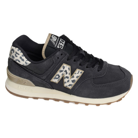 WL574 Noir Léopard, Sneakers basses New Balance