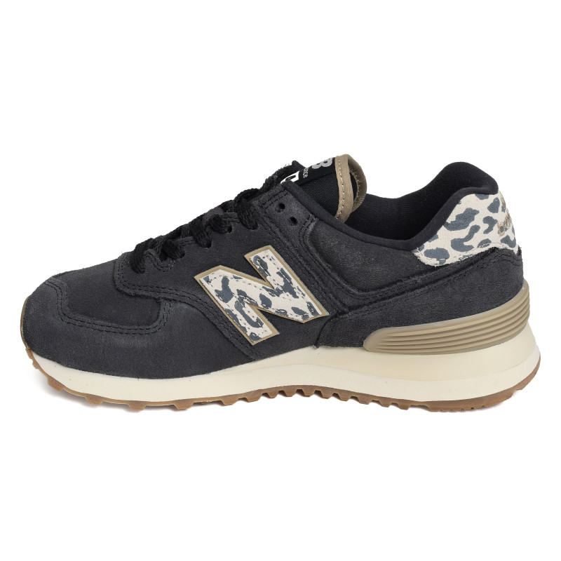 WL574 Noir Léopard, Sneakers basses New Balance