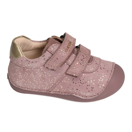 B TUTIM GB Rose, Chaussures à Scratch Geox