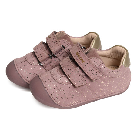 B TUTIM GB Rose, Chaussures à Scratch Geox