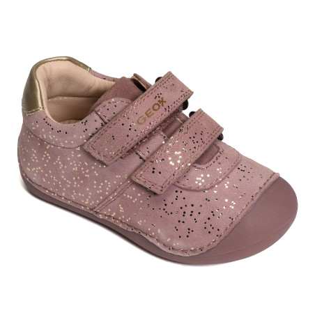 B TUTIM GB Rose, Chaussures à Scratch Geox