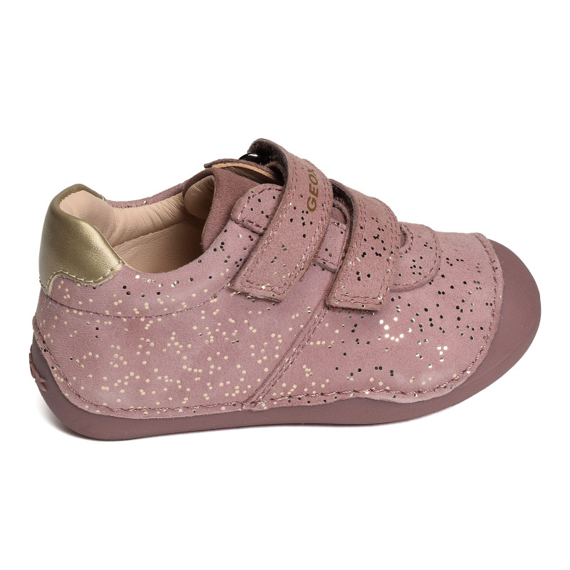 B TUTIM GB Rose, Chaussures à Scratch Geox