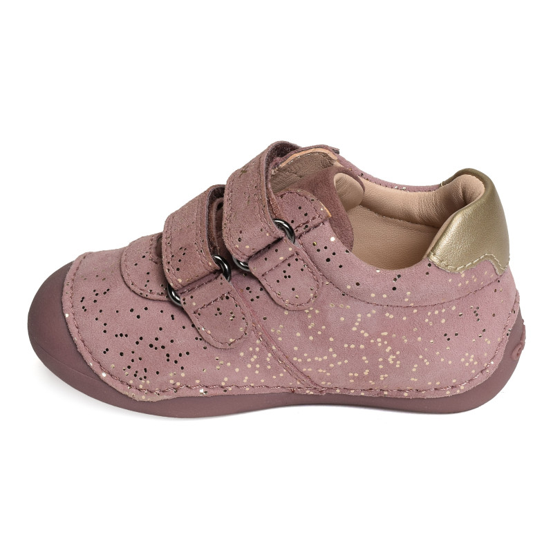 B TUTIM GB Rose, Chaussures à Scratch Geox