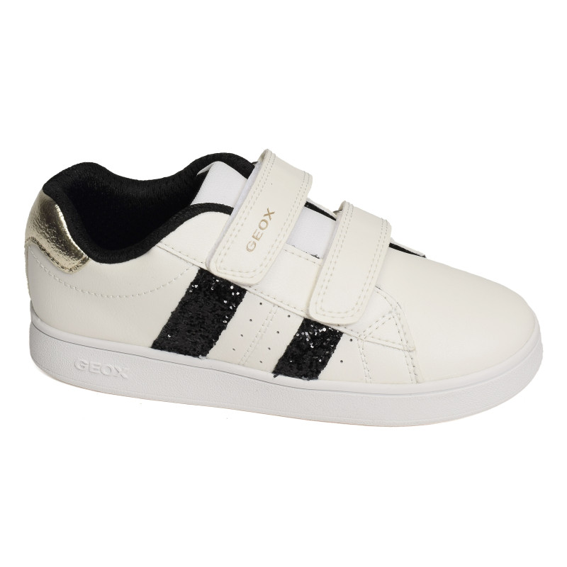 J ECLYPER Blanc Noir, Sneakers basses Geox