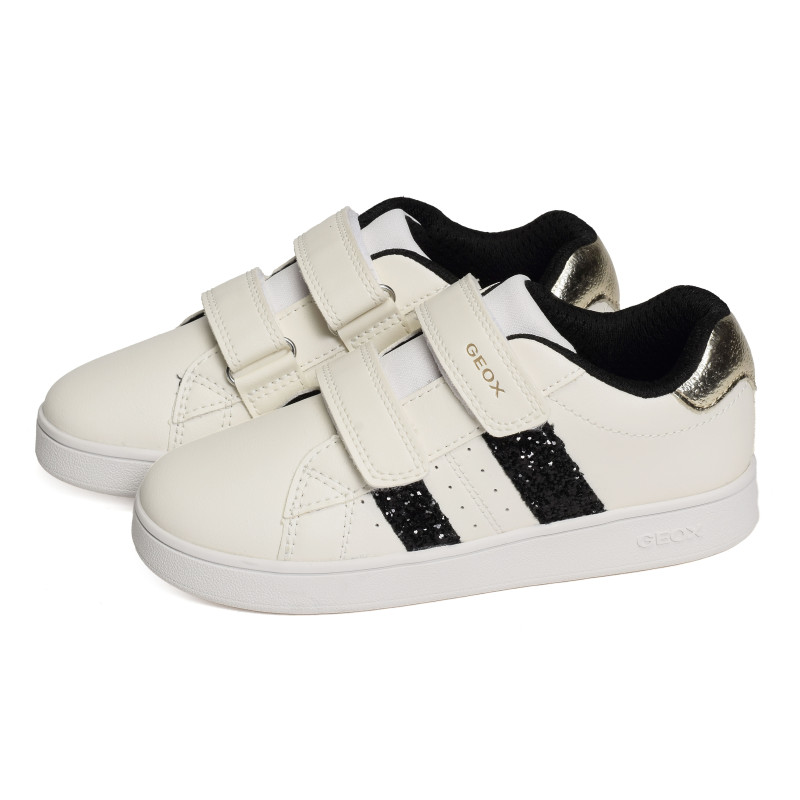 J ECLYPER Blanc Noir, Sneakers basses Geox