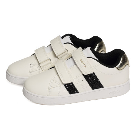 J ECLYPER Blanc Noir, Sneakers basses Geox