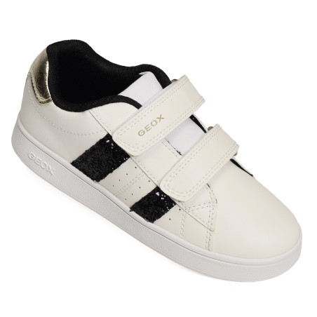 J ECLYPER Blanc Noir, Sneakers basses Geox