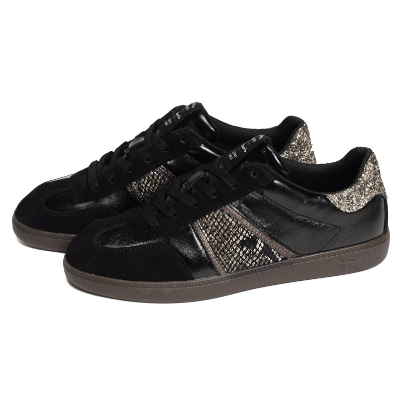 23624 Noir Serpent, Sneakers basses Tamaris