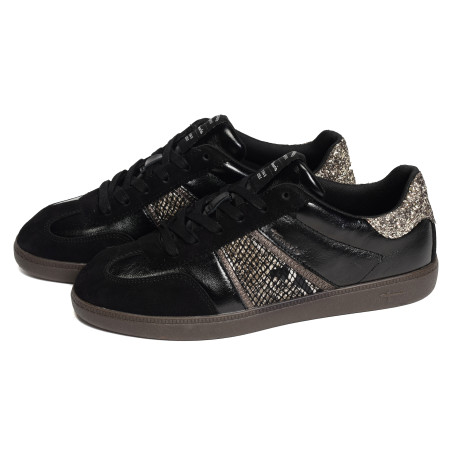 23624 Noir Serpent, Sneakers basses Tamaris