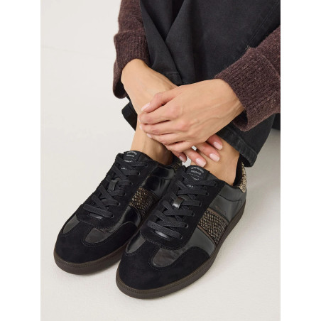 23624 Noir Serpent, Sneakers basses Tamaris
