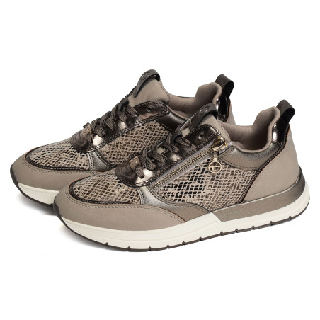 23732 Taupe, Baskets running Tamaris
