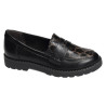 24312 Noir Léopard, Mocassins Tamaris