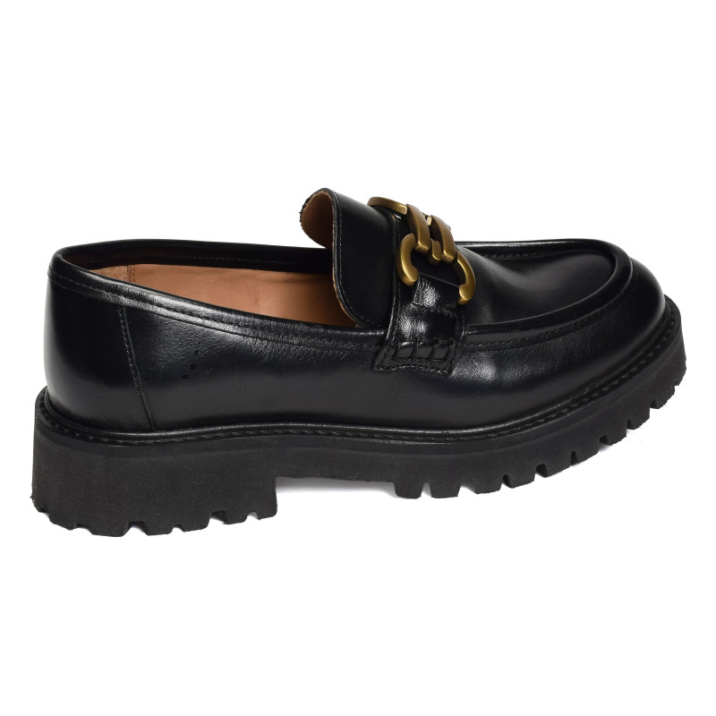 NAOMY Noir, Mocassins Maison Toufet