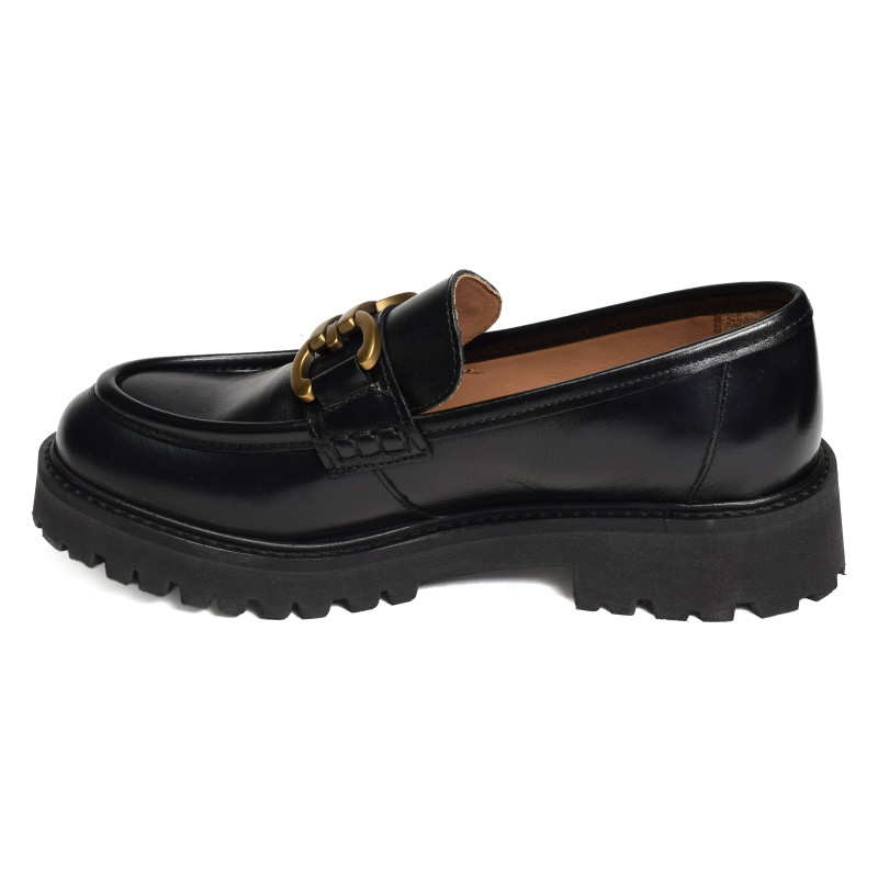 NAOMY Noir, Mocassins Maison Toufet