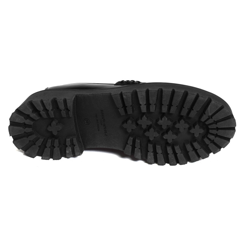 NAOMY Noir, Mocassins Maison Toufet