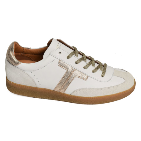 SOLVEIG Blanc Or, Sneakers basses Maison Toufet