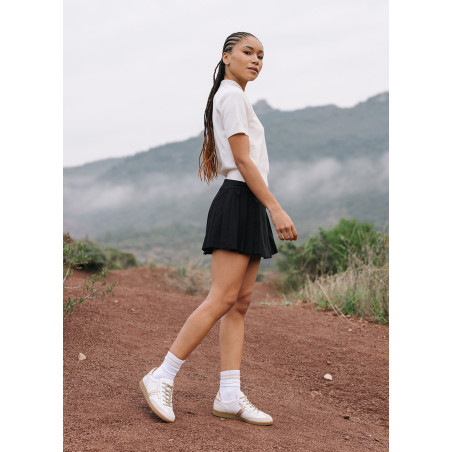 SOLVEIG Blanc Or, Sneakers basses Maison Toufet