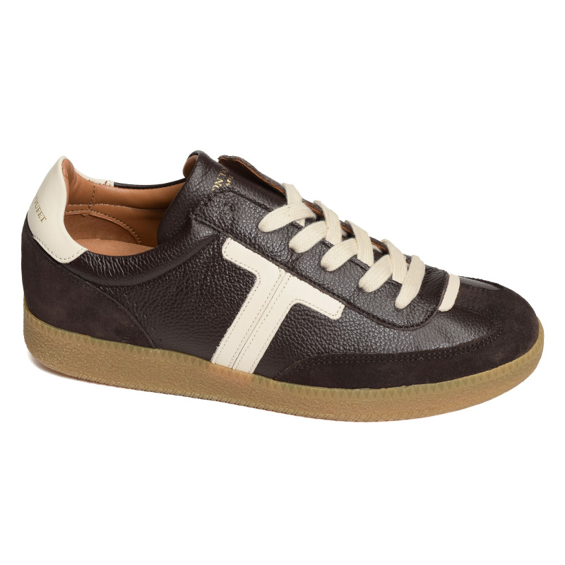 SOLVEIG Marron Blanc, Sneakers basses Maison Toufet