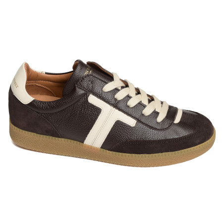 SOLVEIG Marron Blanc, Sneakers basses Maison Toufet