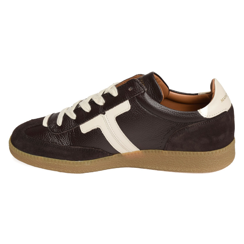 SOLVEIG Marron Blanc, Sneakers basses Maison Toufet