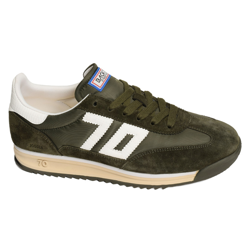 BARKLEY JOGGER MEN Kaki, Baskets running Back 70