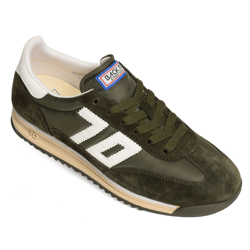 BARKLEY JOGGER MEN Kaki, Baskets running Back 70