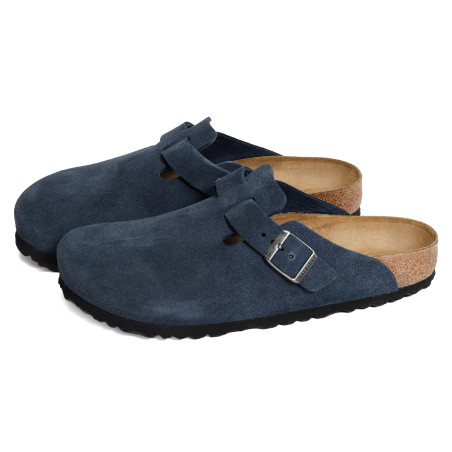 BOSTON SUEDE Marine, Sabots Birkenstock