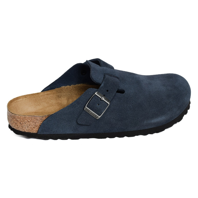 BOSTON SUEDE Marine, Sabots Birkenstock