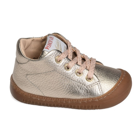 YAKA WALK GIRL Or, Chaussures à Lacets Pom d'Api