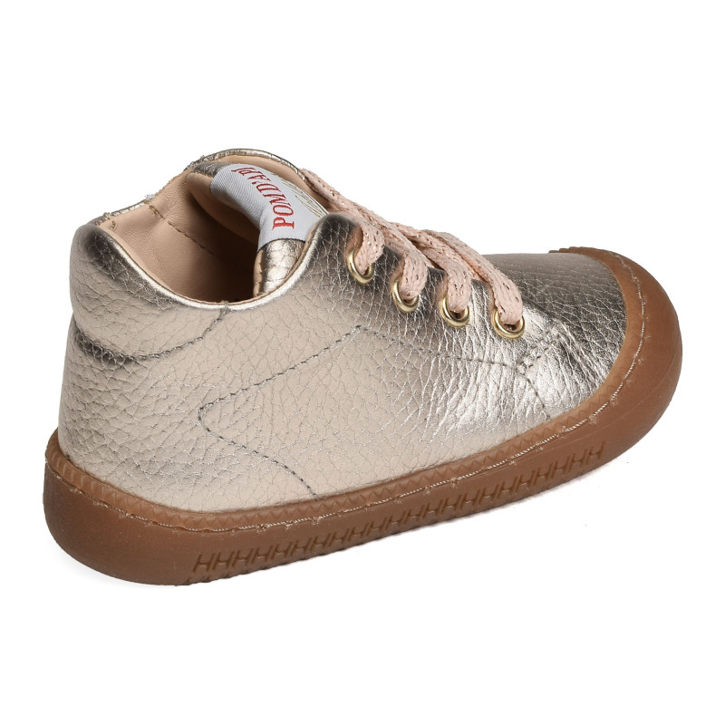 YAKA WALK GIRL Or, Chaussures à Lacets Pom d'Api