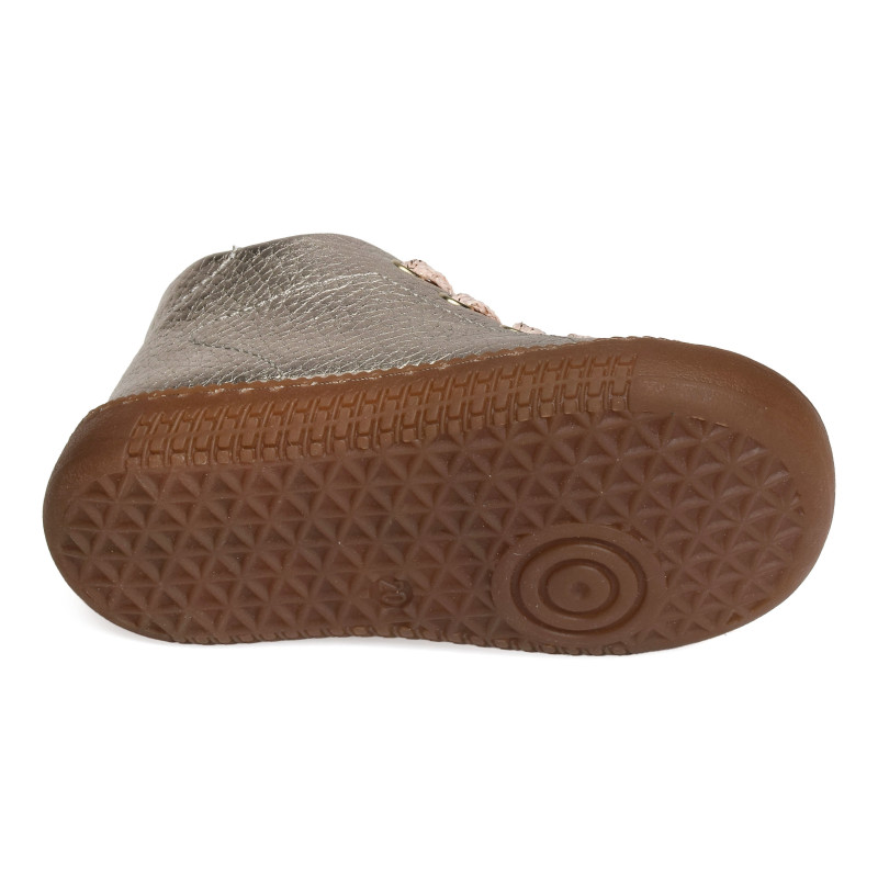 YAKA WALK GIRL Or, Chaussures à Lacets Pom d'Api