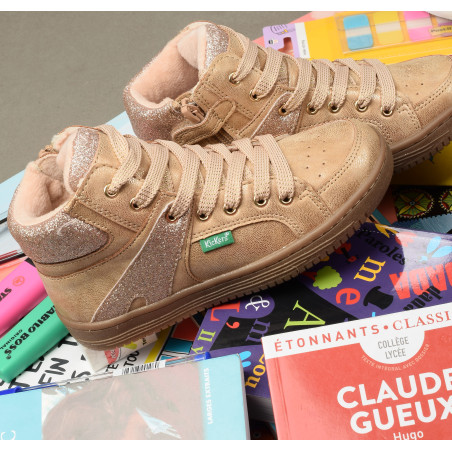 LOWELL GIRL Champagne, Baskets montantes Kickers