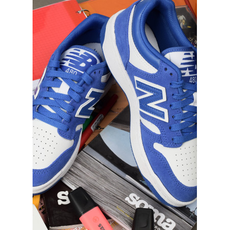 GSB480 Bleu Blanc, Sneakers basses New Balance